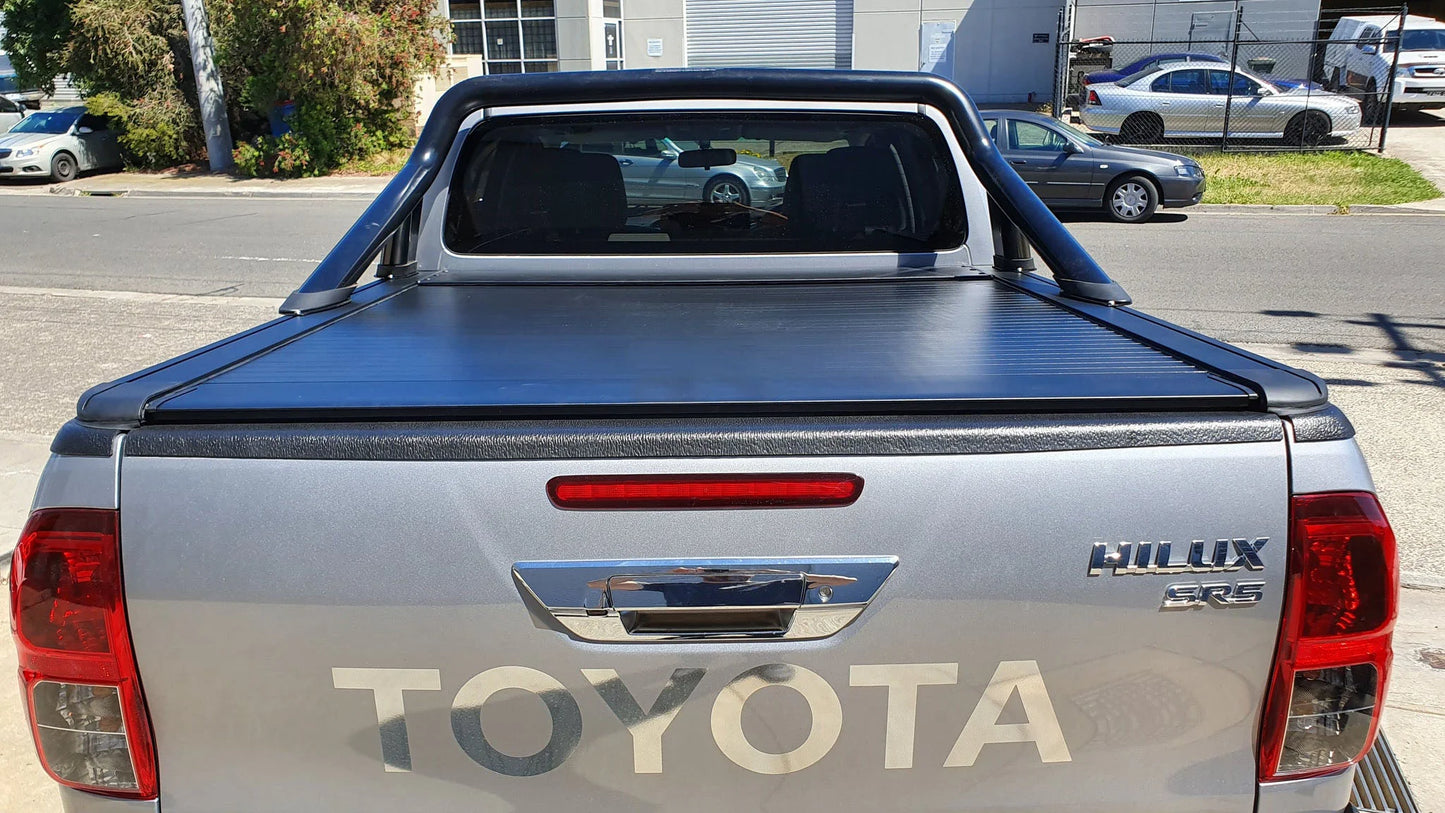TOYOTA HILUX SR5 GR SPORT DC 2015-2024 ELECTRIC ROLLER SHUTTER COVER for Sports Bar tonneau hard lid (SUPPLIED & FITTED IN STORE ONLY)