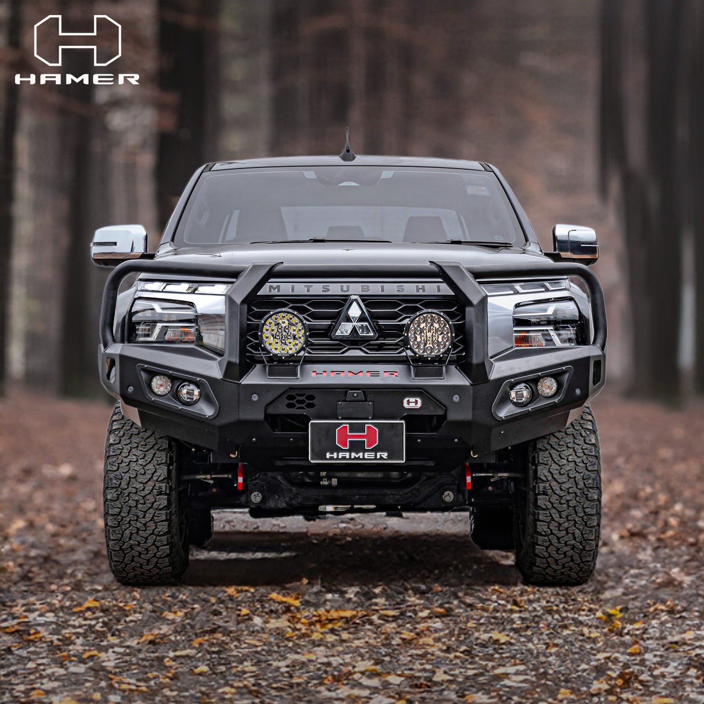 HAMER King series Plus bull bar for Mitsubishi Triton MV (2024 – Present)