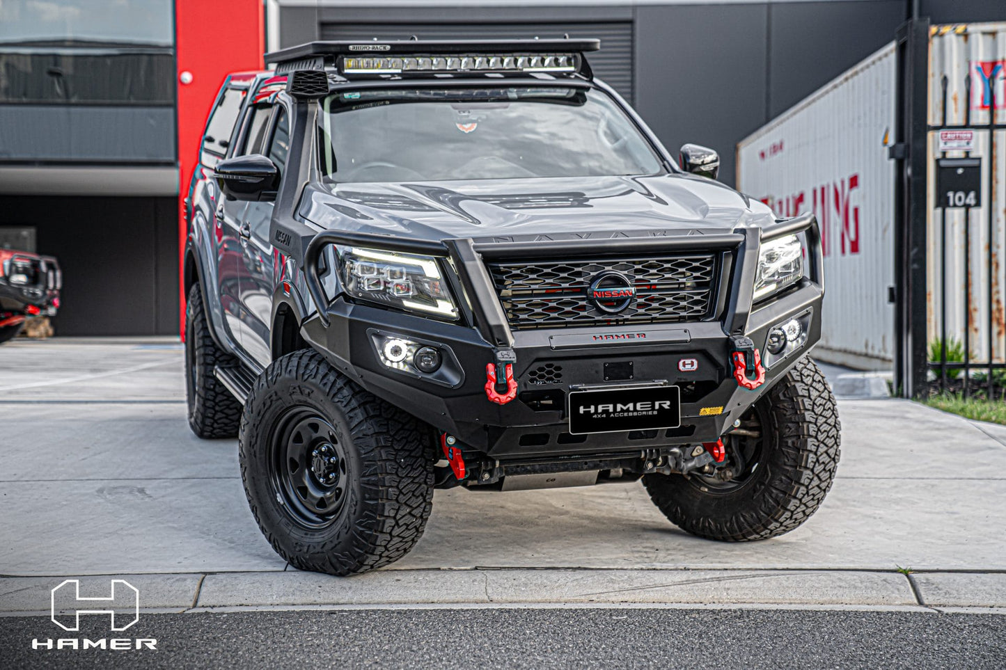 HAMER King series Plus bull bar for Nissan Navara (2021 – Present)