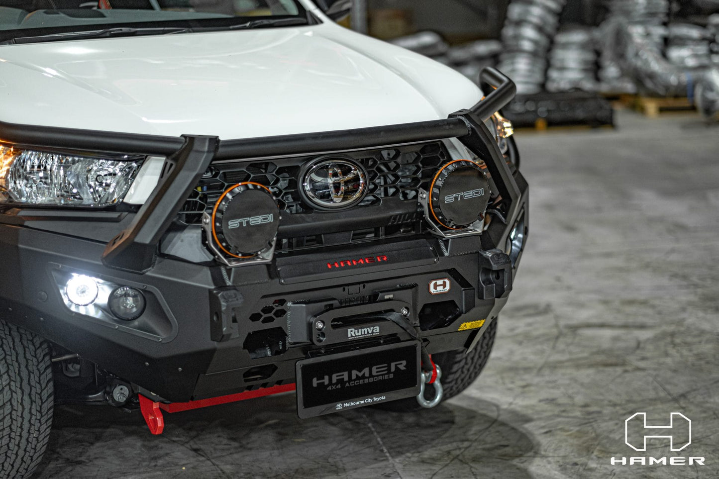 HAMER King series Plus bull bar for Toyota Hilux (2024 – Present)