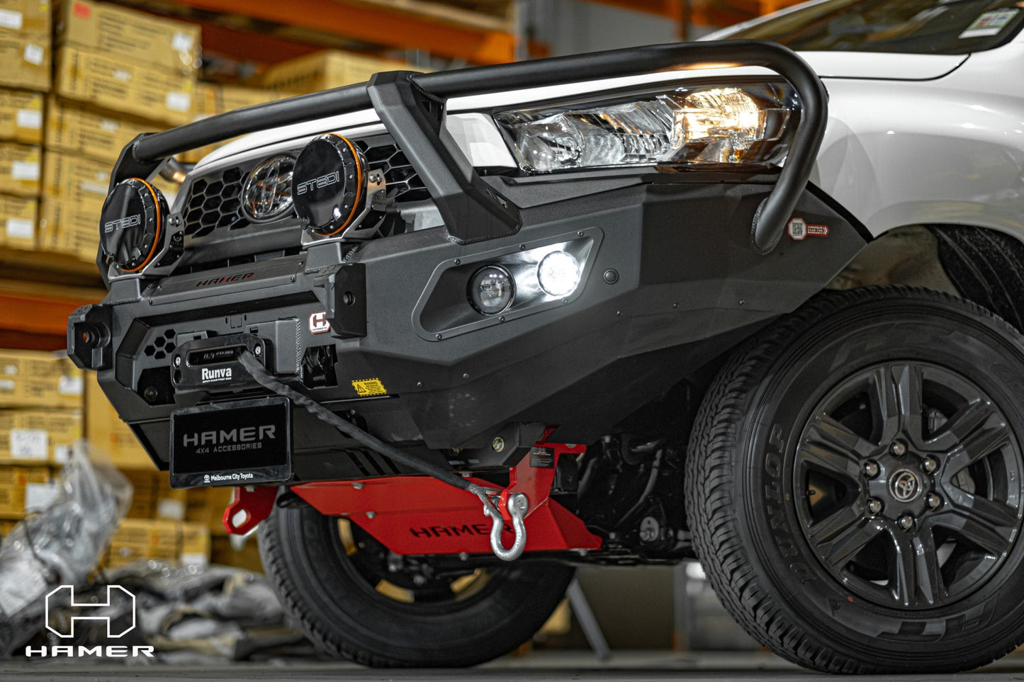 King series Plus bull bar for Toyota Hilux N80 (2024 – Present) (SUPPLIED & FITTED IN STORE ONLY)