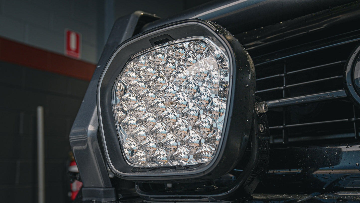 Type-X™ EVO 8.5 Inch LED Driving Lights (pair) (SUPPLIED & FITTED IN STORE ONLY) FITS ALL MAKES AND MODELS & COMES WITH FACTORY STYLE TRIGGER SWITCH