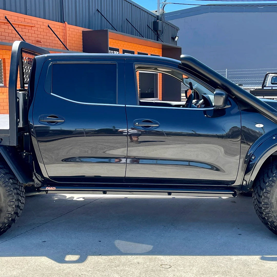 Nissan Navara NP300 Rock Sliders / Side Steps - Powdercoated (SUPPLIED & FITTED IN STORE ONLY)