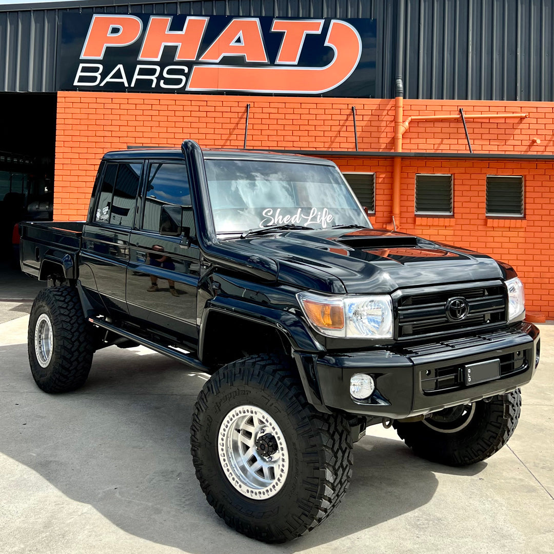 Toyota Landcruiser 79/76/78 Series 5″ Snorkel AVAILABLE IN MATT BLACK, SATIN BLACK OR POLISHED (SUPPLIED & FITTED IN STORE ONLY)