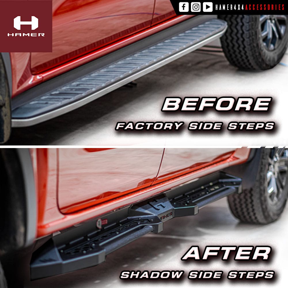 SHADOW SIDE STEPS FORD RANGER NEXT GEN 2022 – present