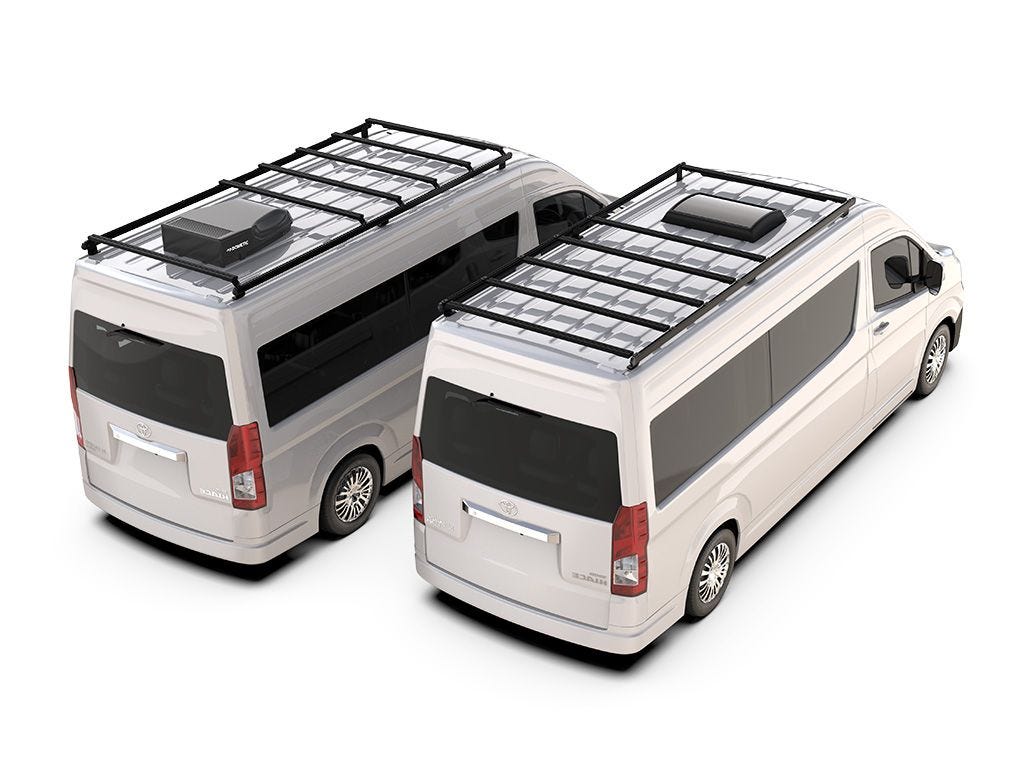 Toyota HiAce SLWB High Roof (2019-Current) Slimpro Roof Rack Kit Front Runner | SKU: KVTH002T