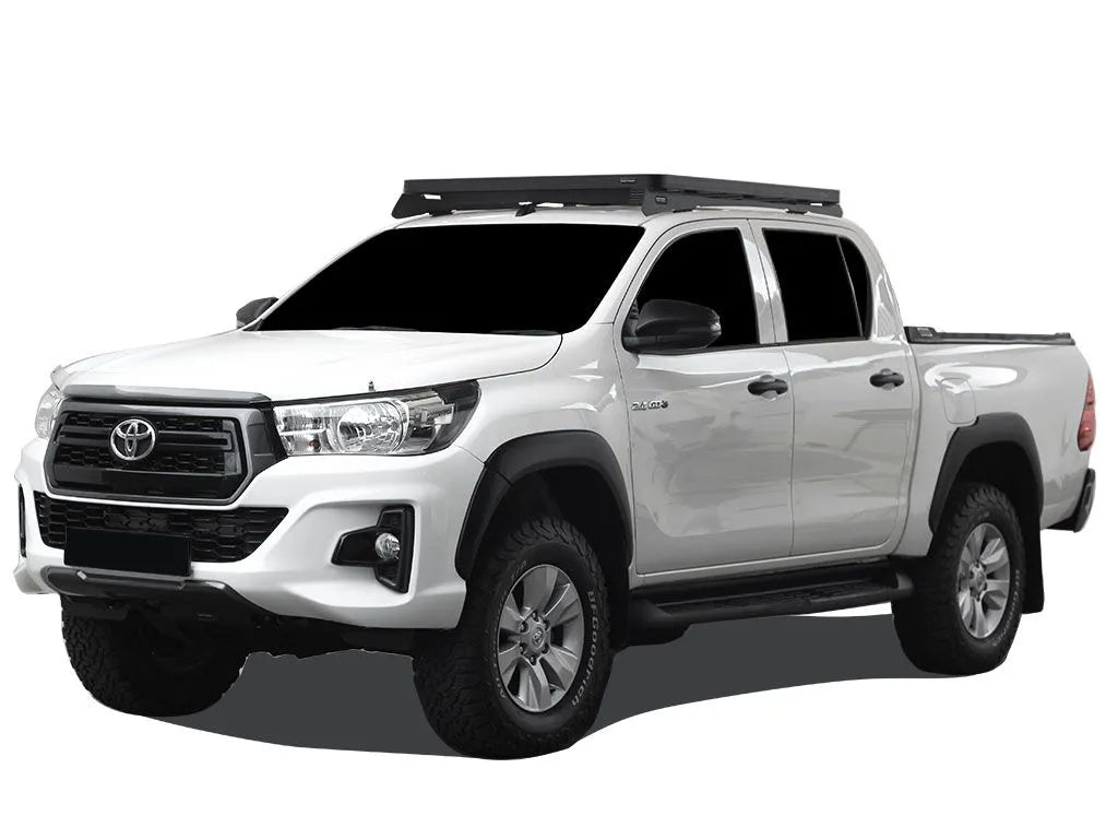 Toyota Hilux N80 DUAL CAB (2016-2021) Slimline II Roof Rack Kit / Low Profile Front Runner | SKU: KRTH012T