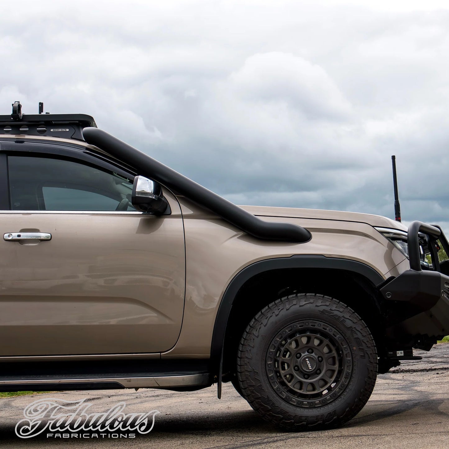Volkswagen Amarok Next Gen 4 Inch Stainless Snorkel Kit and Alloy Airbox Kit (Silencer Included) (SUPPLIED & FITTED IN STORE ONLY)