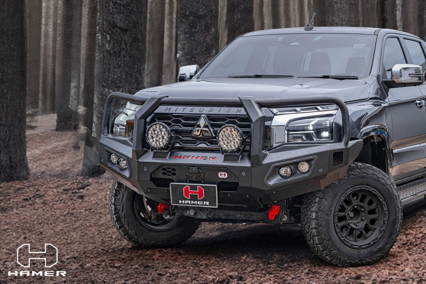 HAMER King series Plus bull bar for Mitsubishi Triton MV (2024 – Present)