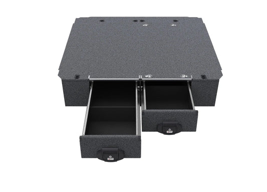 HILUX DUAL CAB N80 4WD INTERIORS FIXED FLOOR DRAWERS (SUPPLIED & FITTED IN STORE ONLY)