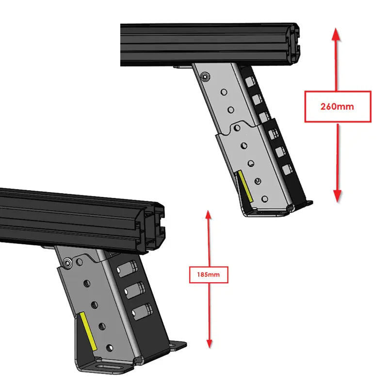 Tub Racks Toyota Hilux SR5 N80/ GR WIDE BODY (A-Deck) (SUPPLIED & FITTED IN STORE ONLY)