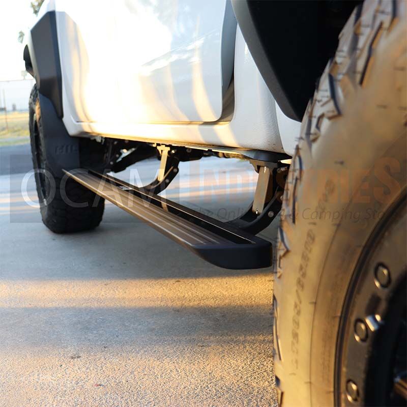Power Boards Electric Side Steps for Toyota Hilux N80, ROGUE 2015-Current, Dual Cab (SUPPLIED & FITTED IN STORE)
