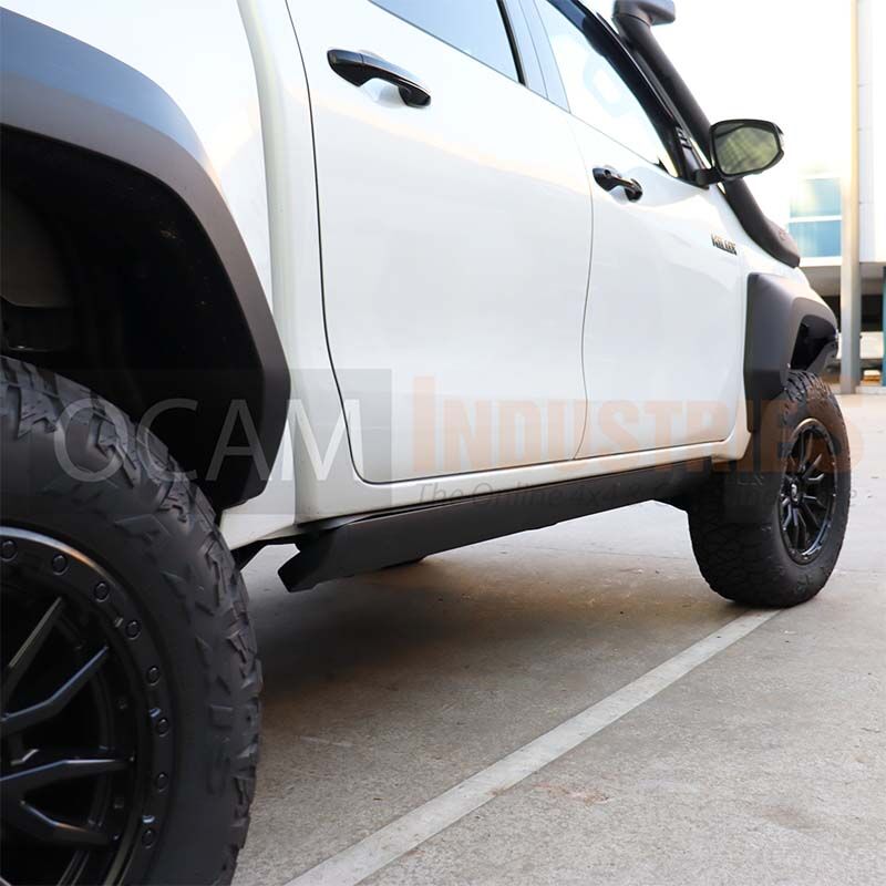 Power Boards Electric Side Steps for Toyota Hilux N80, ROGUE 2015-Current, Dual Cab (SUPPLIED & FITTED IN STORE)