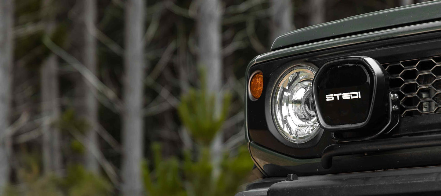 Type-X™ EVO 7 Inch LED Driving Lights (pair) (SUPPLIED & FITTED IN STORE ONLY) FITS ALL MAKES AND MODELS & COMES WITH FACTORY STYLE TRIGGER SWITCH