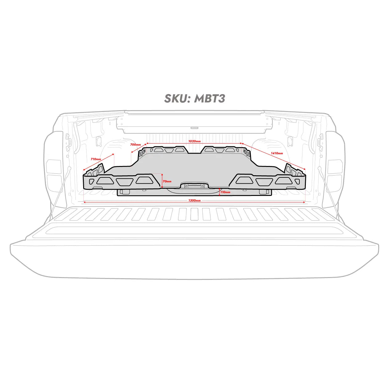 Tray Sliders Mazda BT-50 2020+ (SUPPLIED & FITTED IN STORE ONLY) - Image 3