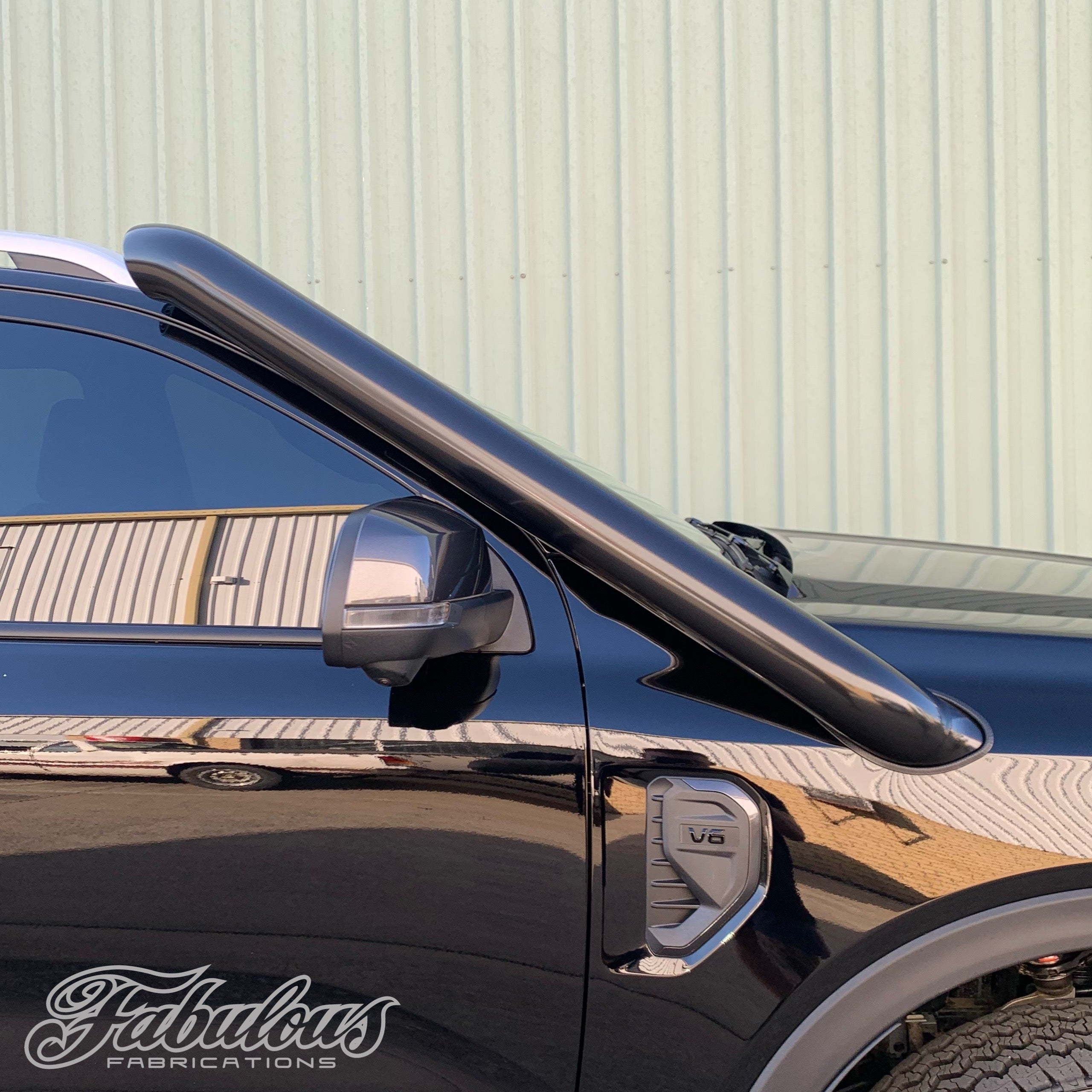 Ford Ranger Next Gen 4 Inch Stainless Snorkel and Alloy Washer Bottle Kit (Short & Mid Entry Available) - Image 9