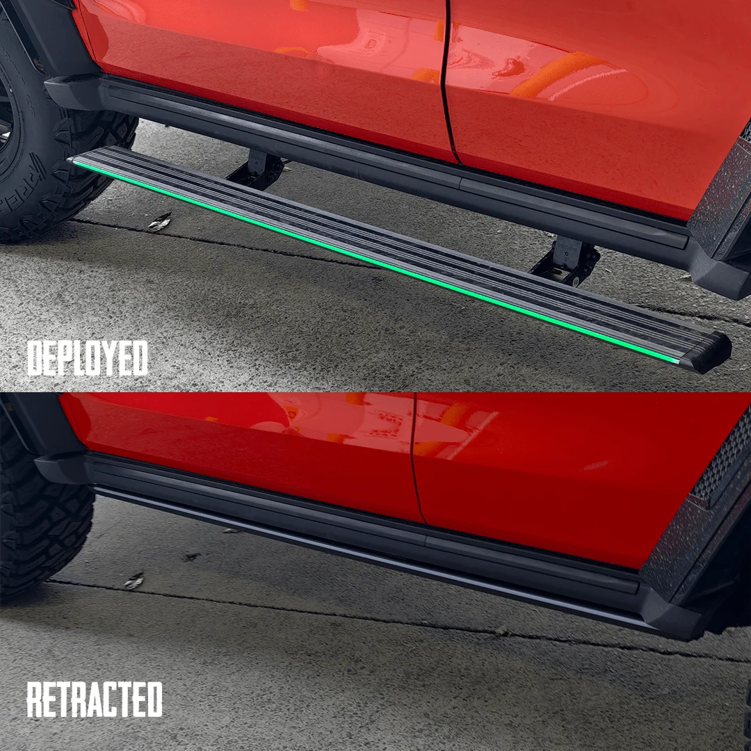 SAVAGE ELECTRIC SMARTSTEPS SIDE STEPS WITH RGB STEP LIGHTING GWM TANK 300 2023+ - Image 3