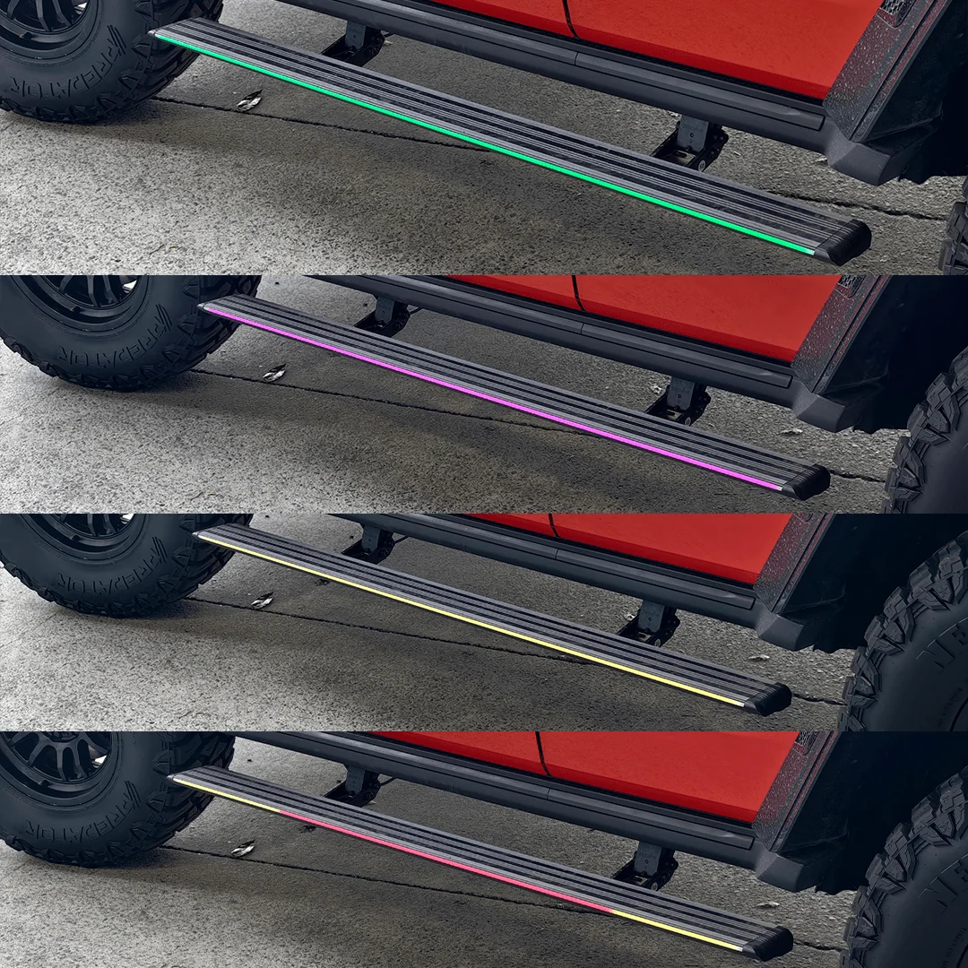 SAVAGE ELECTRIC SMARTSTEPS SIDE STEPS WITH RGB STEP LIGHTING GWM TANK 300 2023+ - Image 4