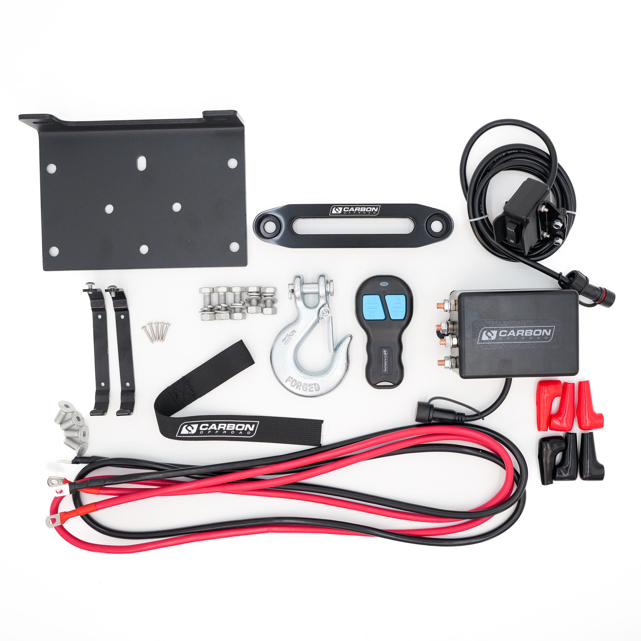 Carbon Offroad 6000lb ATV - Small 4X4 Winch 24V - Image 5