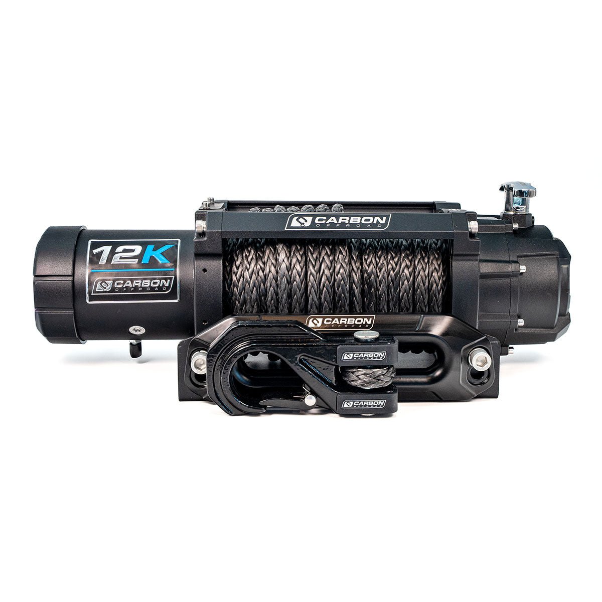Carbon 12K - 12000lb Winch V3X with MegaPro Hook - 24V - Image 6