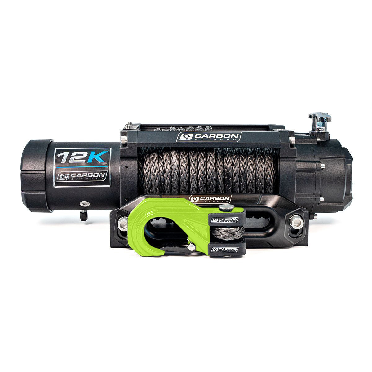 Carbon 12K - 12000lb Winch V3X with MegaPro Hook - 24V - Image 8