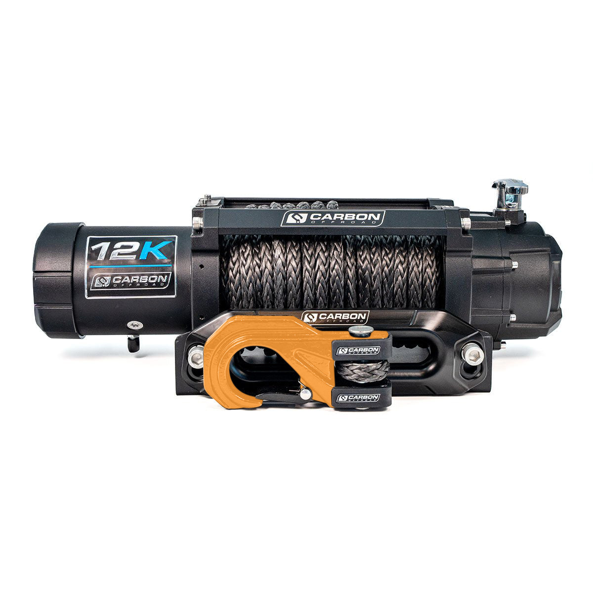 Carbon 12K - 12000lb Winch V3X with MegaPro Hook - 24V - Image 9