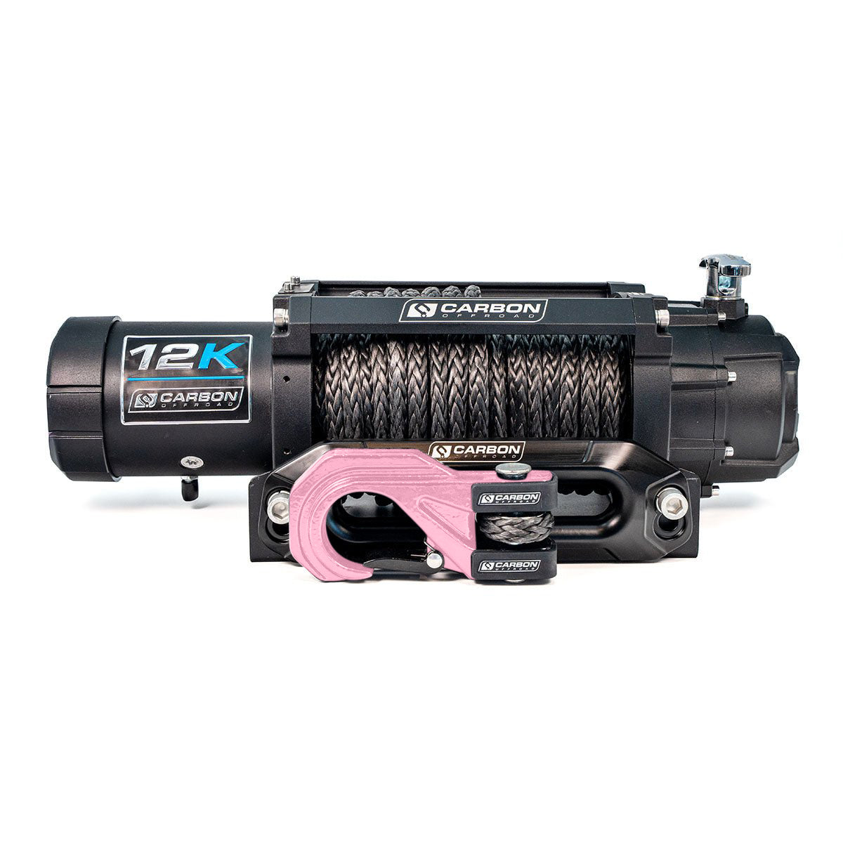 Carbon 12K - 12000lb Winch V3X with MegaPro Hook - 24V - Image 12