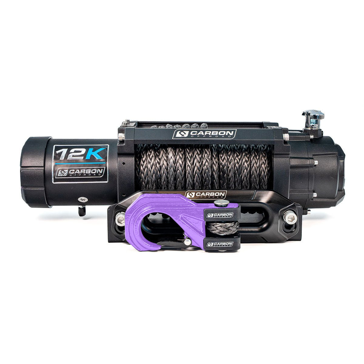 Carbon 12K - 12000lb Winch V3X with MegaPro Hook - 24V - Image 14
