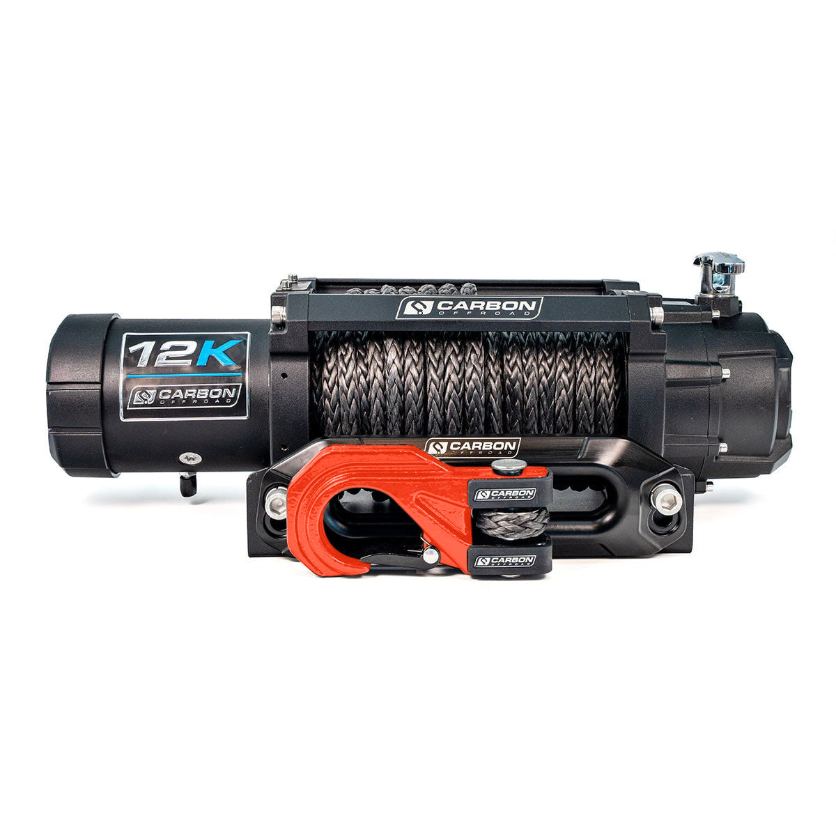 Carbon 12K - 12000lb Winch V3X with MegaPro Hook - 24V - Image 10