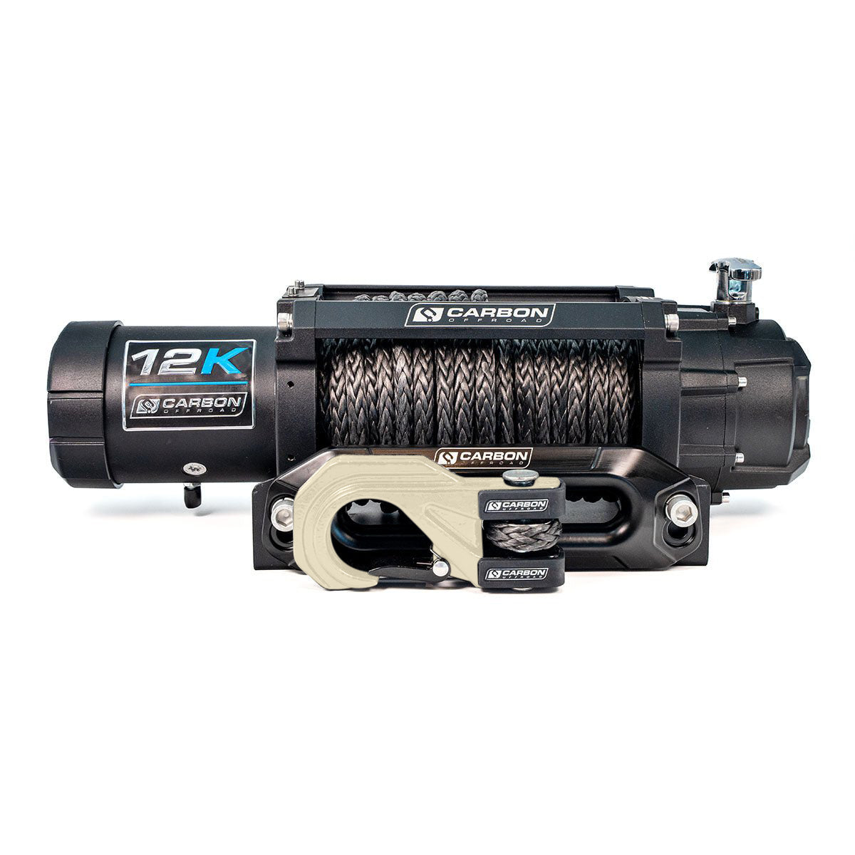 Carbon 12K - 12000lb Winch V3X with MegaPro Hook - 24V - Image 13