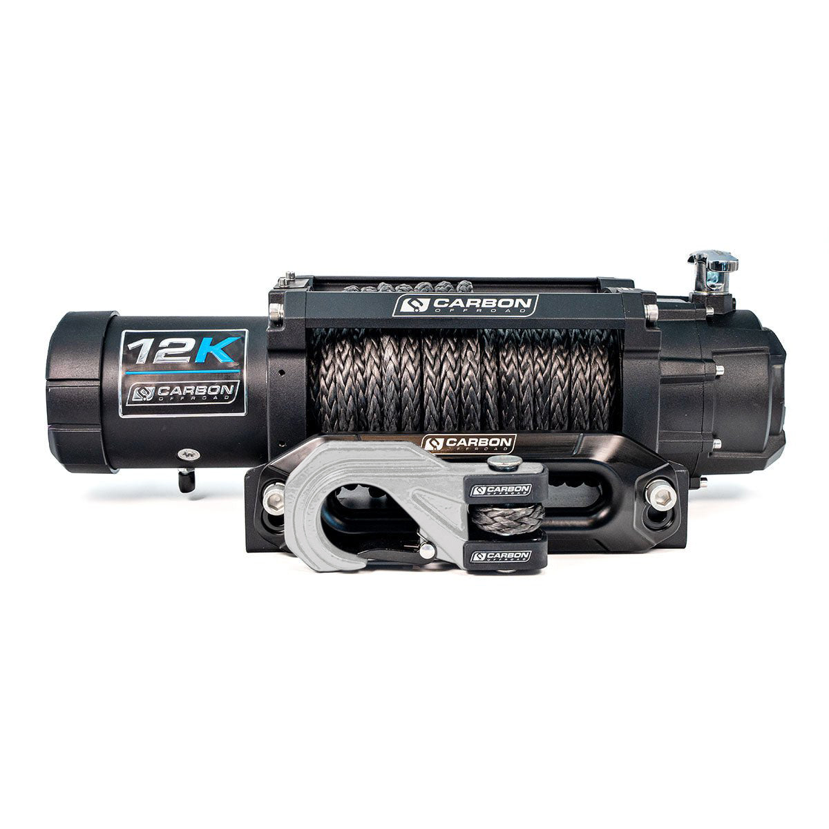 Carbon 12K - 12000lb Winch V3X with MegaPro Hook - 24V - Image 15