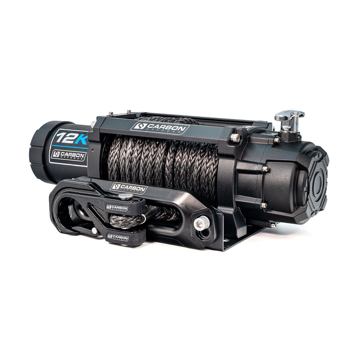 Carbon 12K - 12000lb Winch V3X with MegaPro Hook - 24V - Image 3