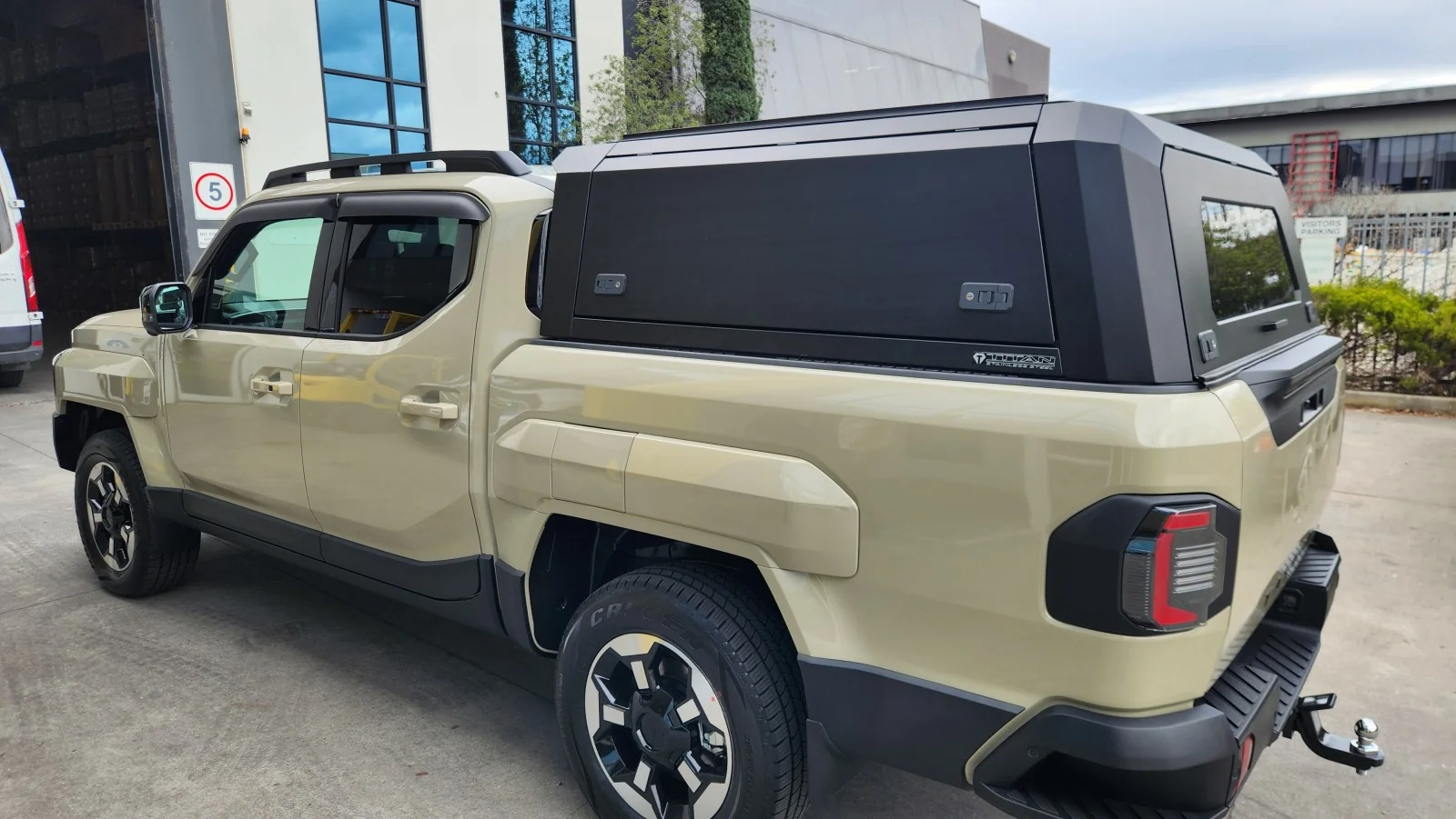 KIA TASMAN 2025+ BLACK TITAN HYBRID CANOPY - Stainless Steel Alloy Modular - Image 2