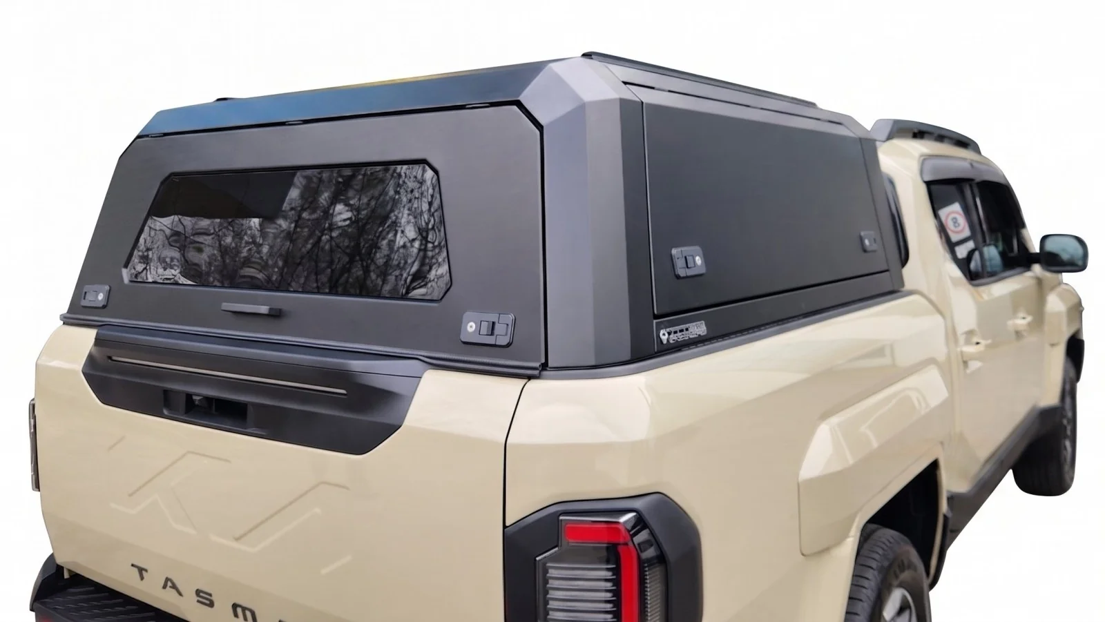 KIA TASMAN 2025+ BLACK TITAN HYBRID CANOPY - Stainless Steel Alloy Modular