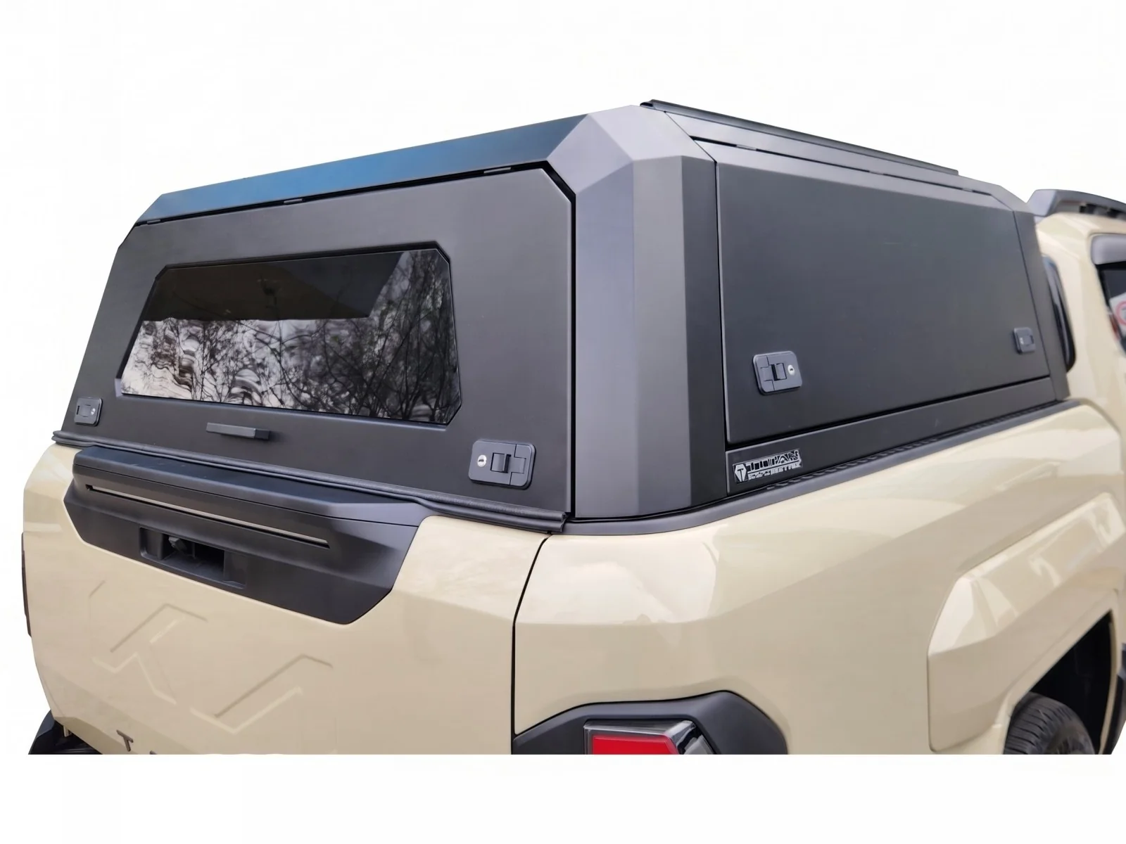 KIA TASMAN 2025+ BLACK TITAN HYBRID CANOPY - Stainless Steel Alloy Modular - Image 6