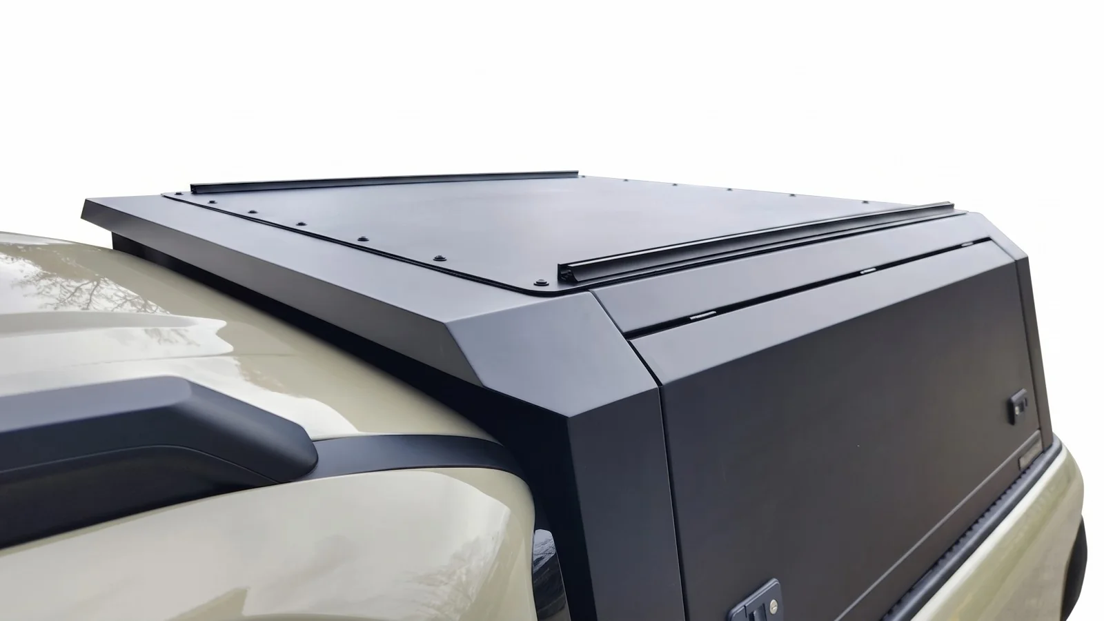 KIA TASMAN 2025+ BLACK TITAN HYBRID CANOPY - Stainless Steel Alloy Modular - Image 3