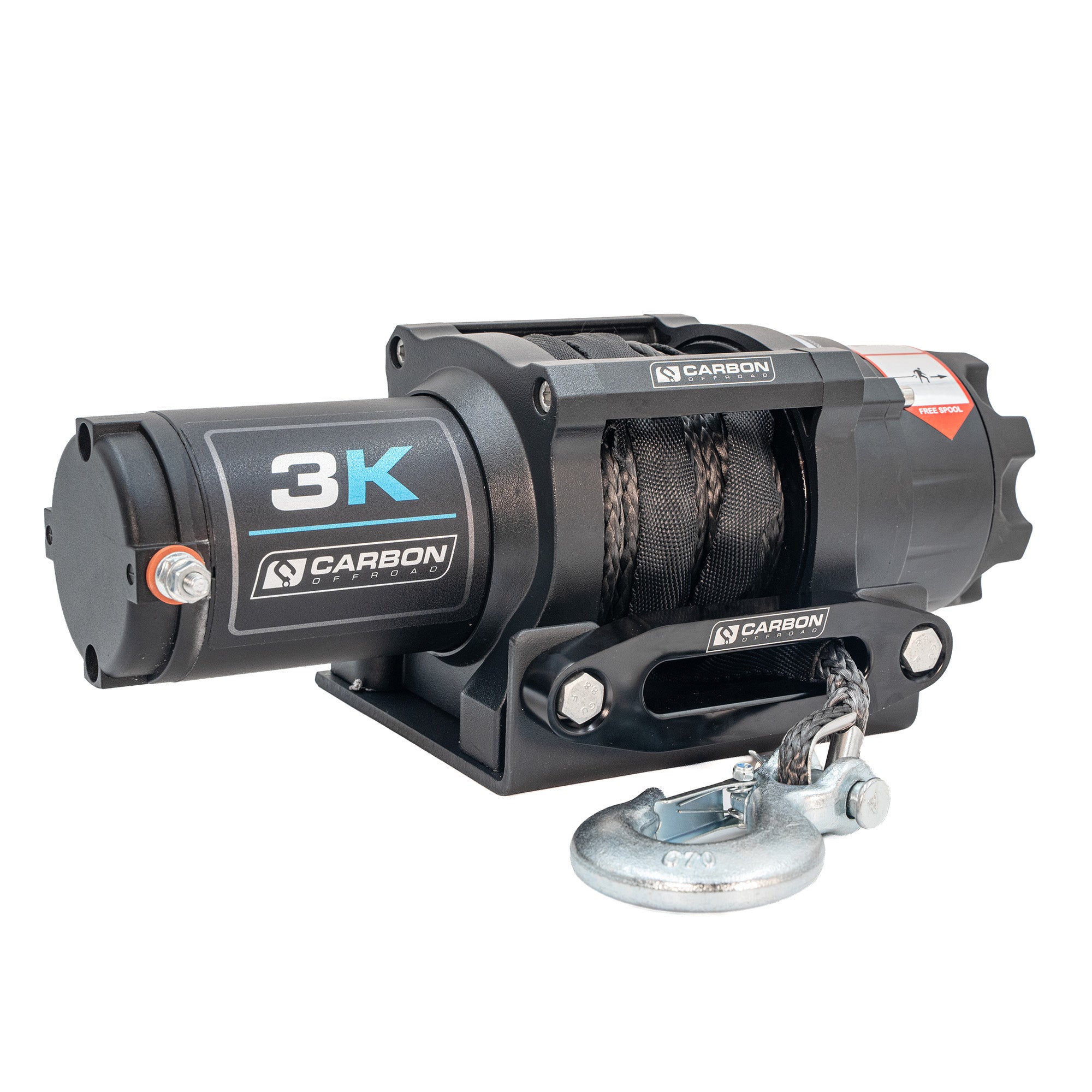 Carbon 3.0k 3000lb ATV - Trailer Winch - Image 2