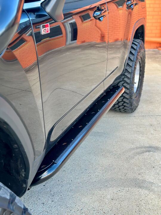 Toyota LandCruiser 300 Series ANGLED Rock Sliders / Side Steps - Image 3