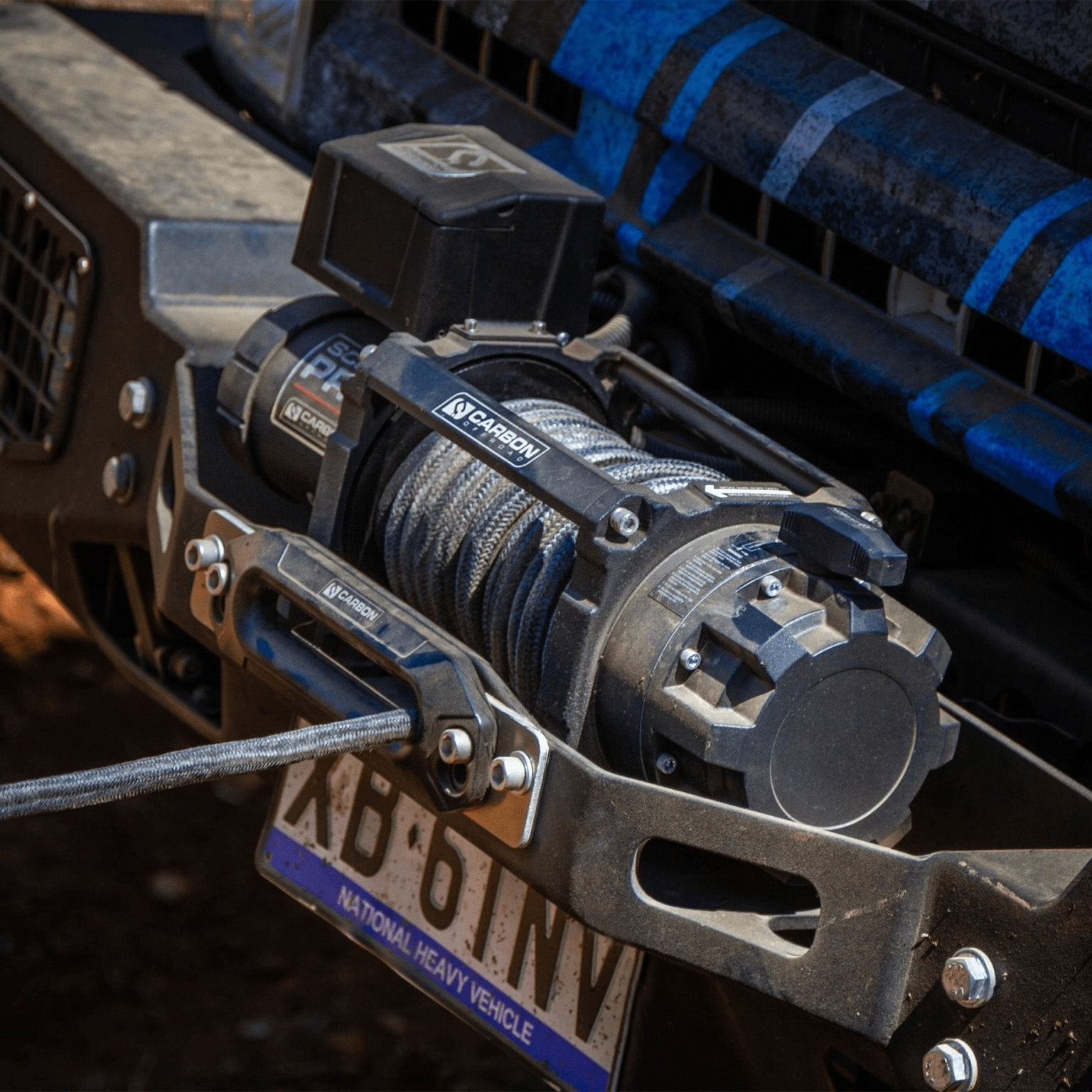 Carbon Scout Pro - 20000lb Extreme Duty Truck Winch 24V - BYO Hook - Image 5