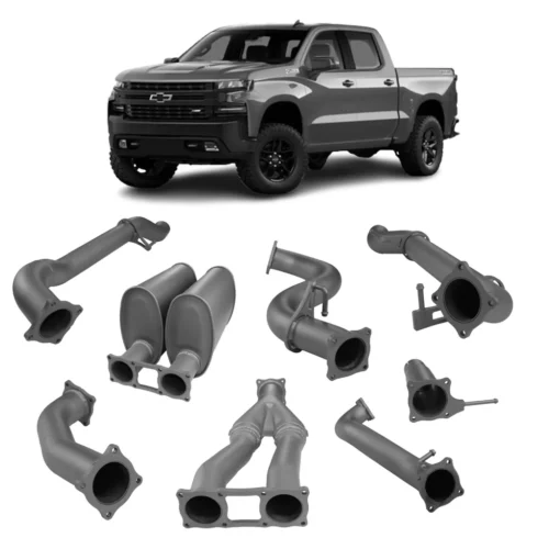 Redback 4×4 Exhaust System for Chevrolet Silverado 1500 with Antidrone Mufflers (03/2020 – on)