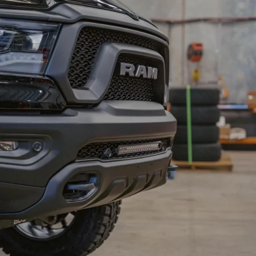 Lightbar Kit including 21″ Lightbar Single Row and Wiring Harnesses suits Ram 1500 DT (19-26) by Outback Kitters
